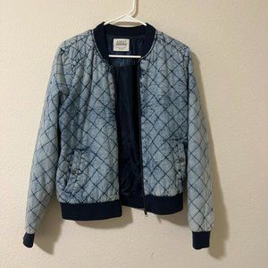 Ashley NY Denim bomber jacket-M